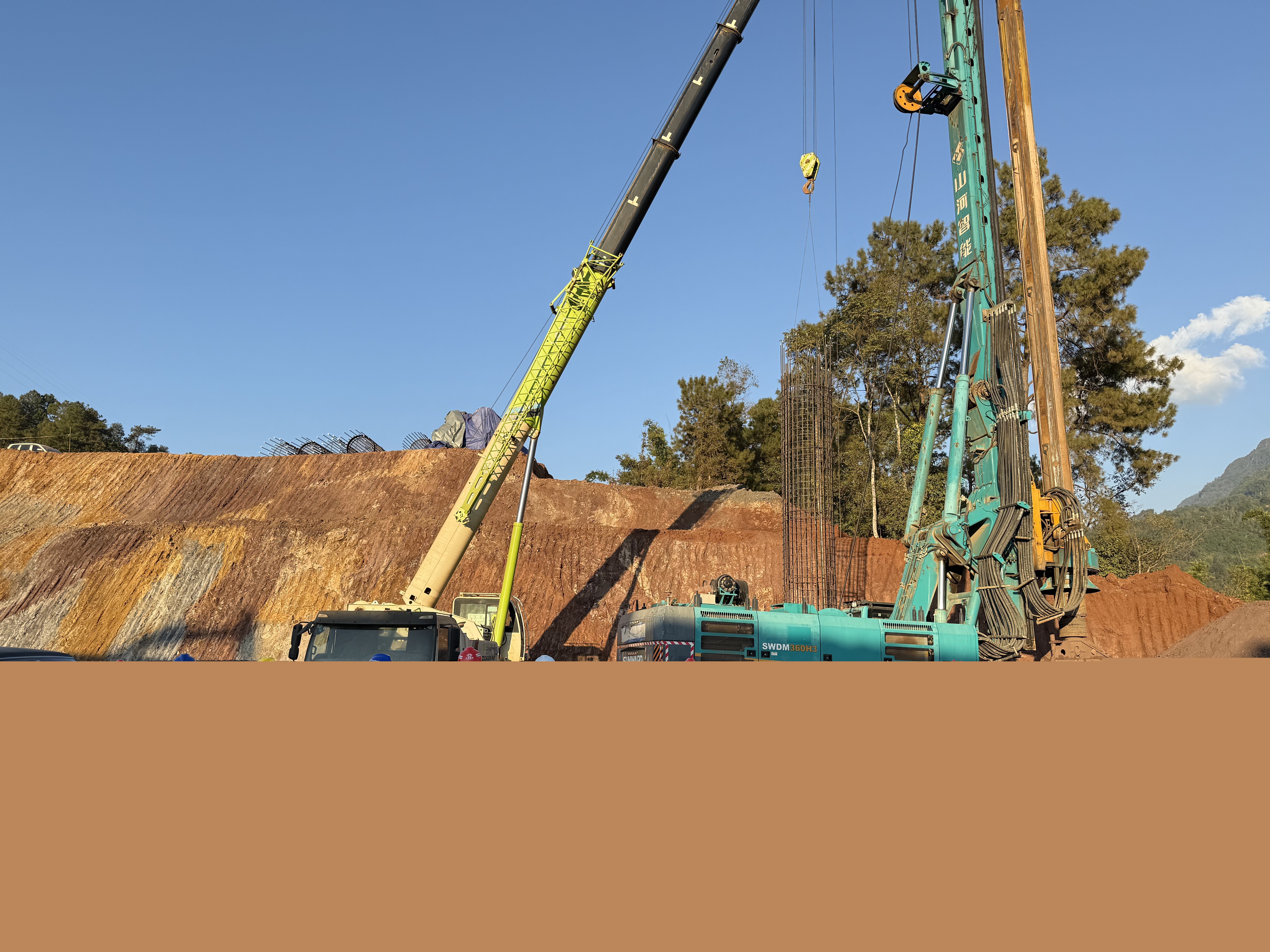 瑞孟高速十五工區首樁順利澆筑