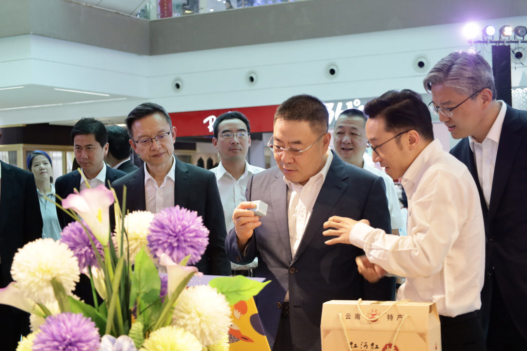 云南省代表團調研云南省駐老撾（萬象）商務代表處云品展示廳和集團重點項目